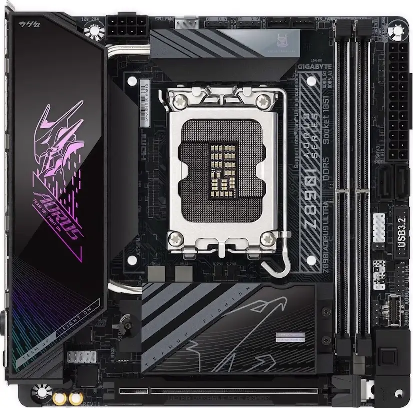 Montaje Placas Base Gigabyte Z890I AORUS ULTRA Gaming PC Piovera Montaje Placa Base Gigabyte Z890I AORUS ULTRA Gaming PC Piovera